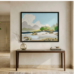 Mountain River Canvas Painting - Image 2