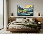 Mountain Lake Canvas - Image 2